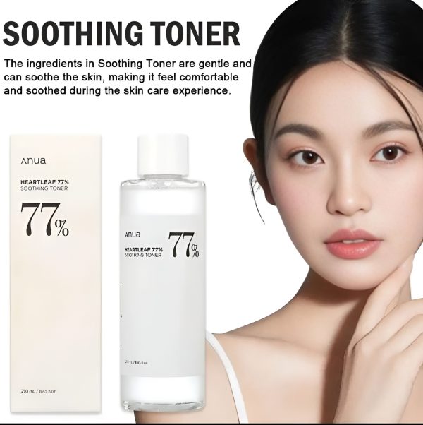 Anua Heartleaf 77% Soothing Toner – Hydrating & Calming Facial Toner For Sensitive Skin, Gentle Daily Skincare (250ml)